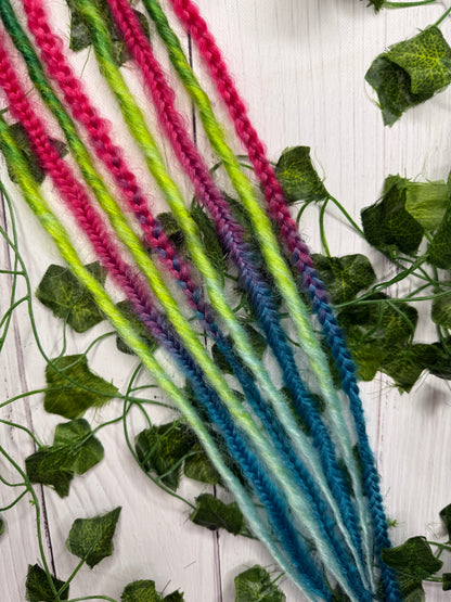 Set of 4, 50-59cm Seafoam Blush Blend Mixed Texture Synthetic Extensions