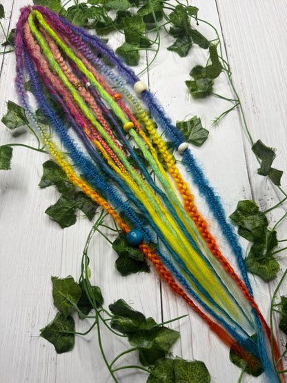 Set of 6, 45-60cm Rainbow Synthetic Extensions