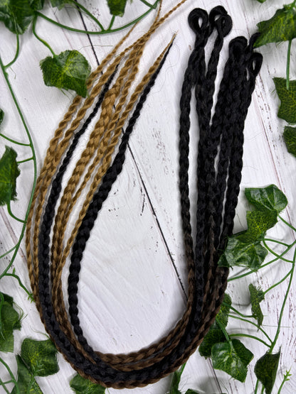 Set of 7, 60-66cm Natural Colour Synthetic Extensions (only available for online purchase)