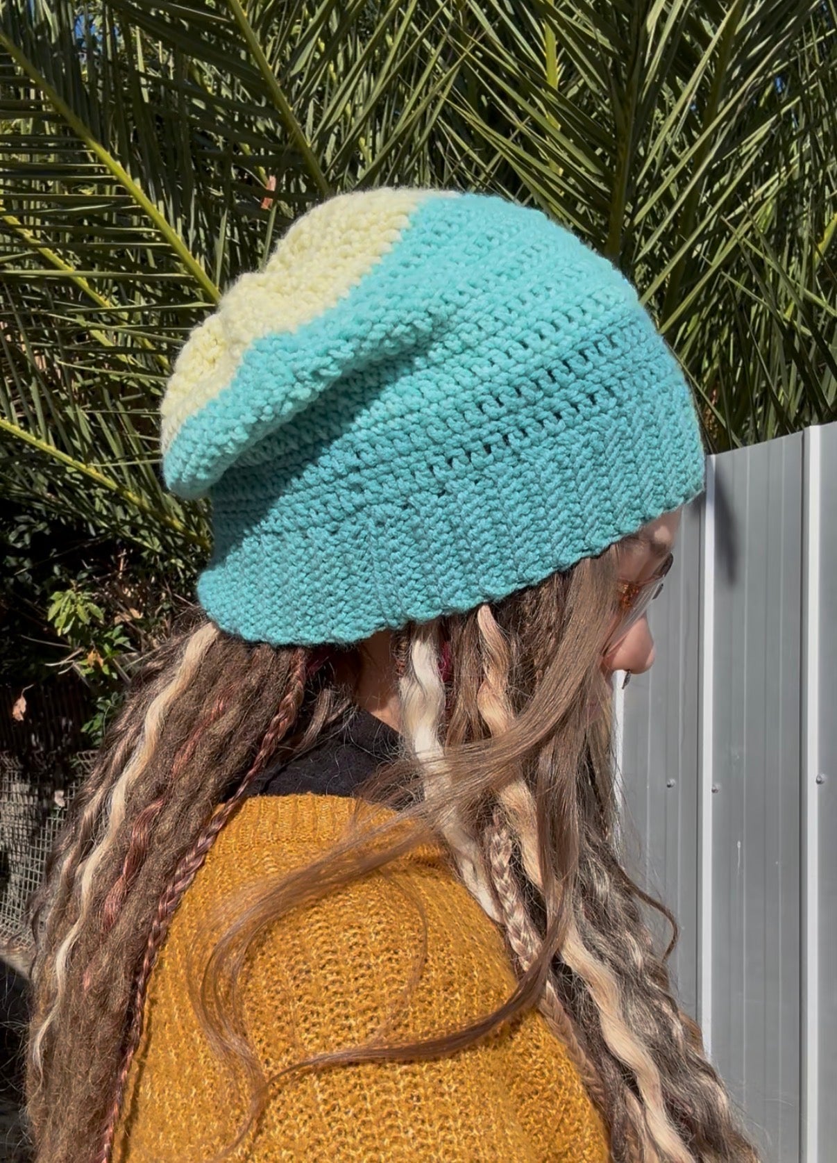 Blue and Yellow Beanie