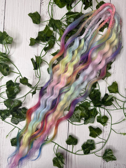 Set of 6, 50-53cm Canola Bloom CurlySynthetic Extensions