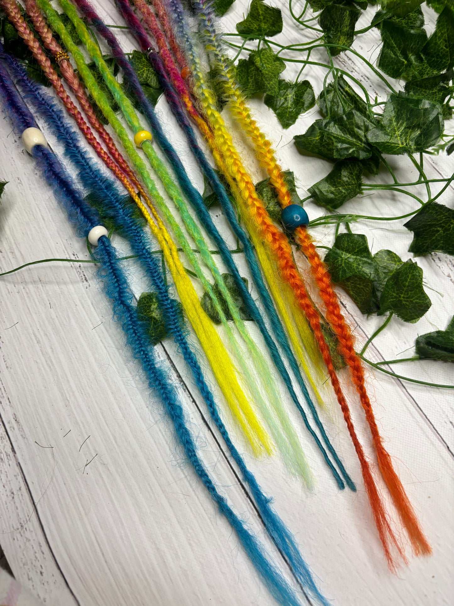 Set of 6, 45-60cm Rainbow Synthetic Extensions