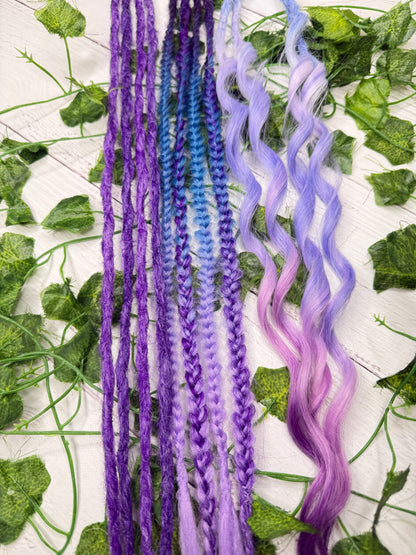 Set of 6, 53-63cm Sweet Serenity Mixed Texture Synthetic Extensions
