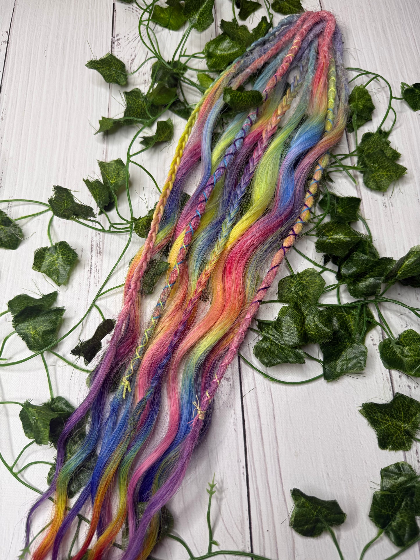 Set of 6, 51-58cm Candy Eclipse Mixed Texture Synthetic Extensions