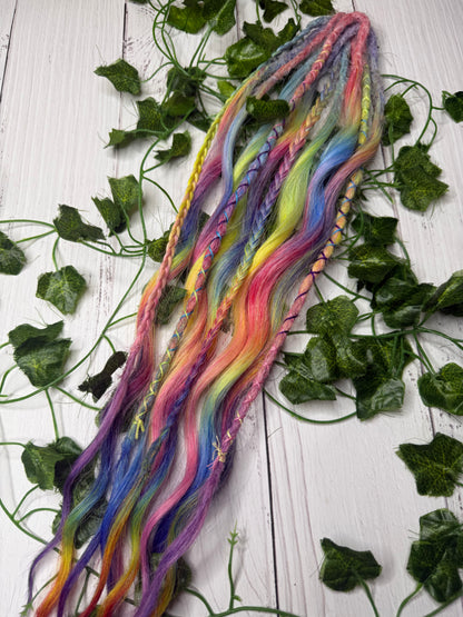 Set of 6, 51-58cm Candy Eclipse Mixed Texture Synthetic Extensions