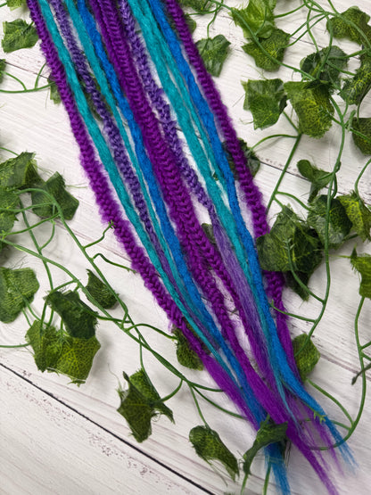 Set of 6, 51-60cm Mystic Tide Mixed Texture Synthetic Extensions