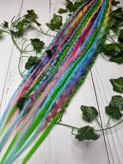 Set of 8, 55-65cm Aurora Skies Mixed Texture Synthetic Extensions