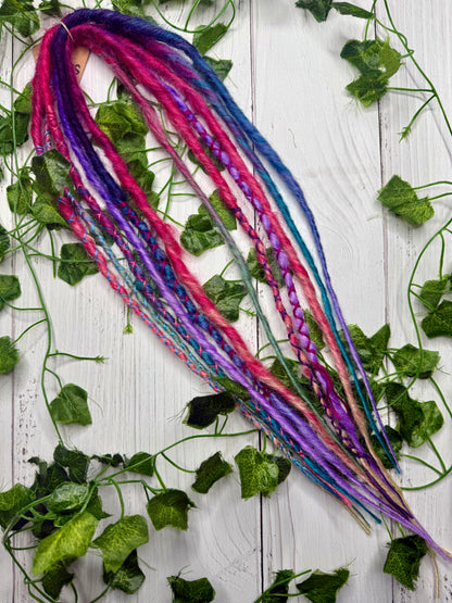 Set of 6, 52-58cm Soft Colourful Synthetic Extensions (only available for online purchase)