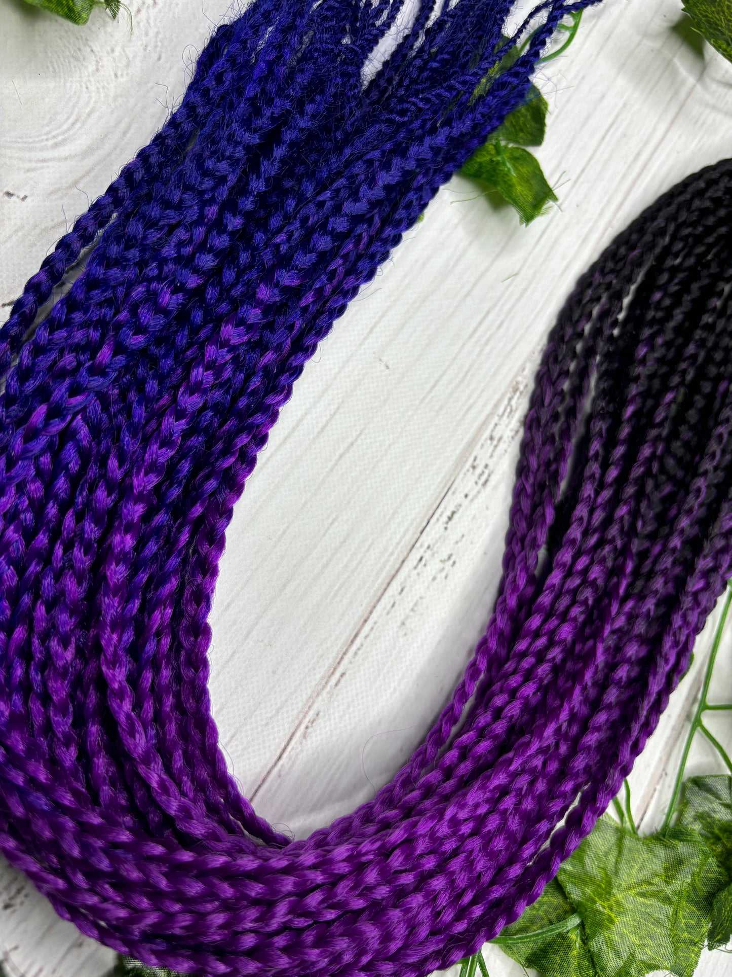 Black - Purple - Navy Reusable Braids