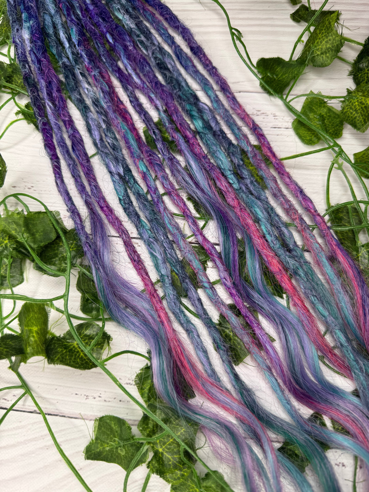Set of 7, 51-59cm Galactic Garden Mix Texture Synthetic Extensions