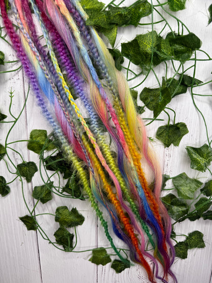 Set of 5, 55-65cm Prism Party Blend Mixed Texture Synthetic Extensions