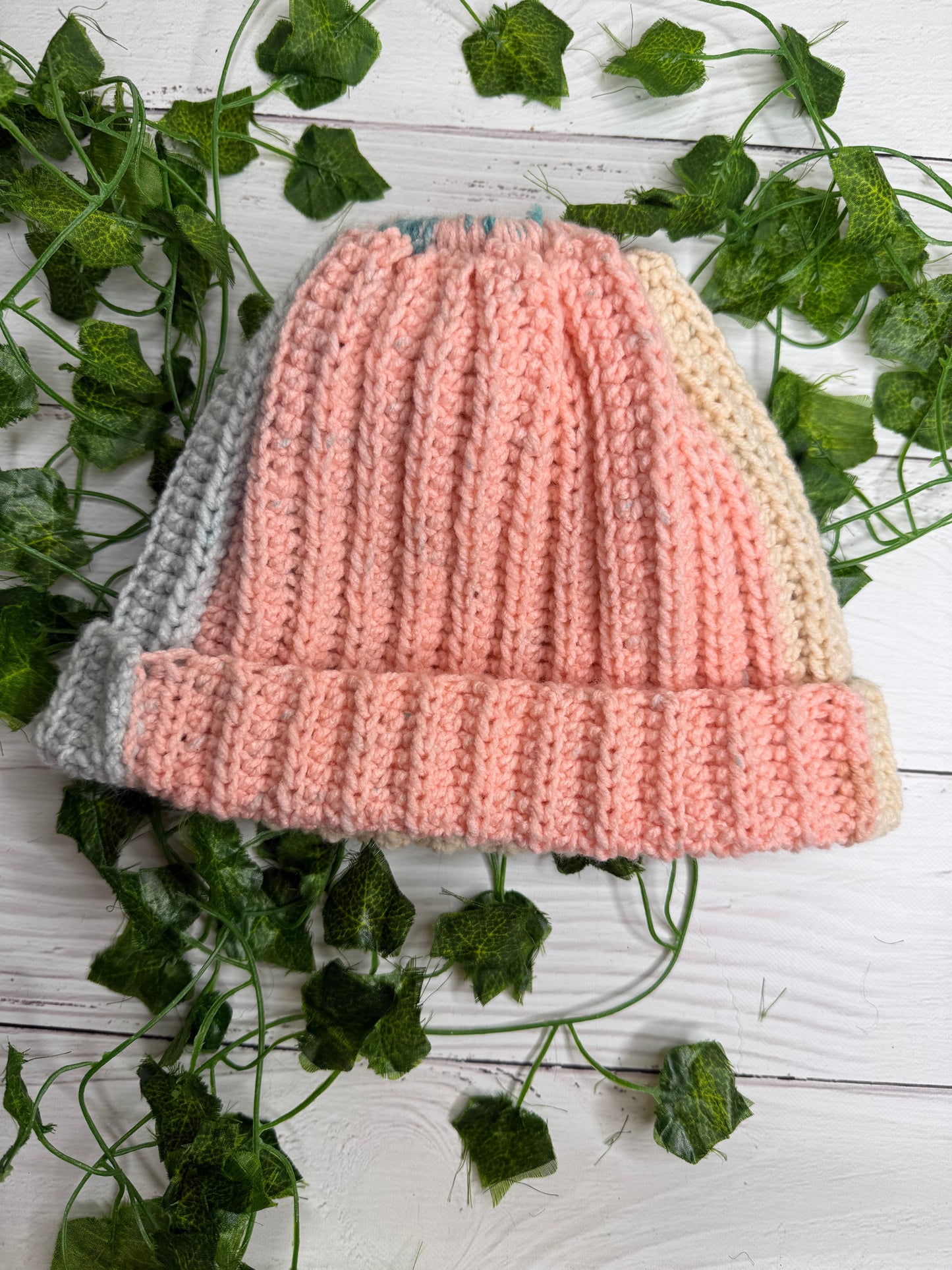 Multicoloured Colour Beanie With Hole