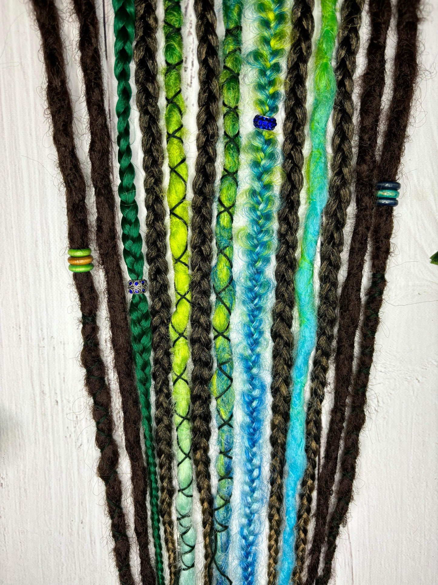 Set of 11, 42-52cm Earthy Blend Synthetic Extensions