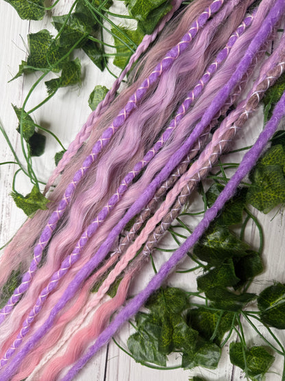 Set of 6, 54-65cm Soft Bloom Mixed Texture Synthetic Extensions