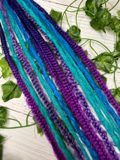 Set of 6, 51-60cm Mystic Tide Mixed Texture Synthetic Extensions