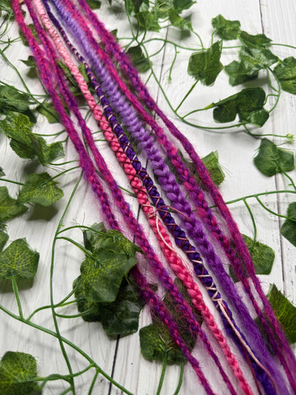 Set of 5, 59-61cm Purple Blend Synthetic Extensions