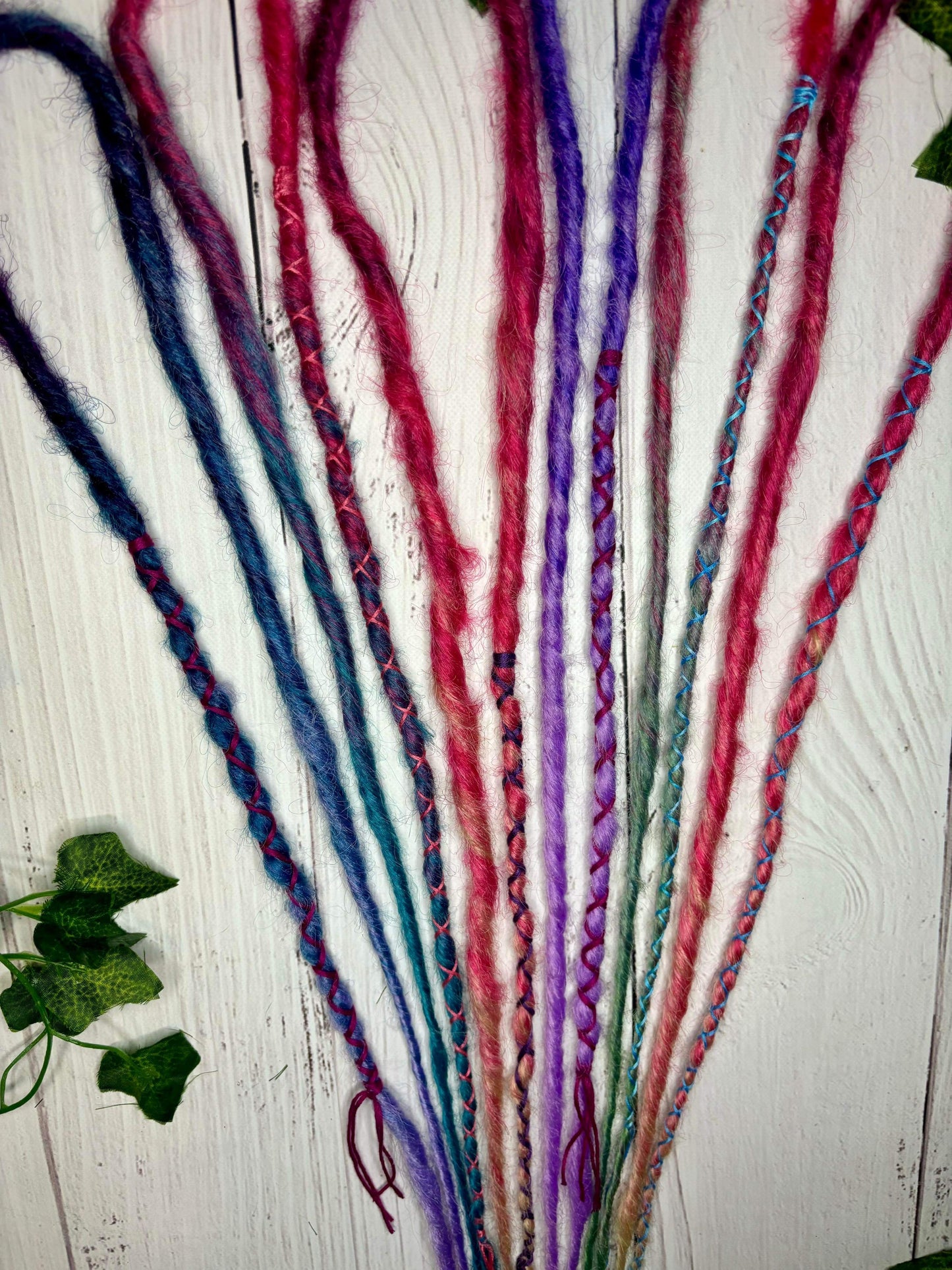 Set of 6, 52-58cm Soft Colourful Synthetic Extensions