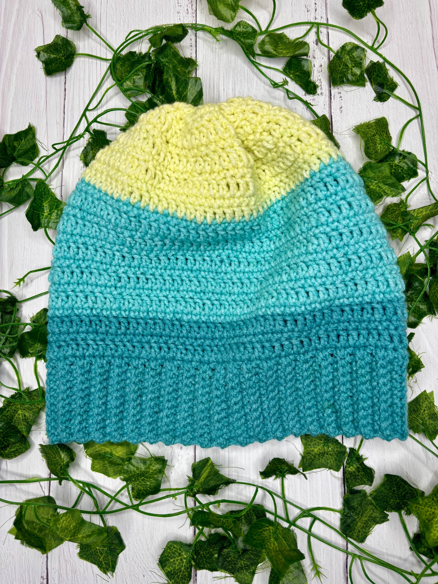 Blue and Yellow Beanie