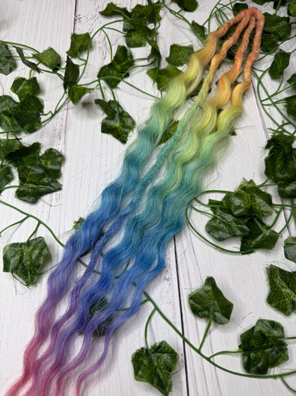Set of 2, 54cm Sunset Sorbet Mixed Texture Synthetic Extensions