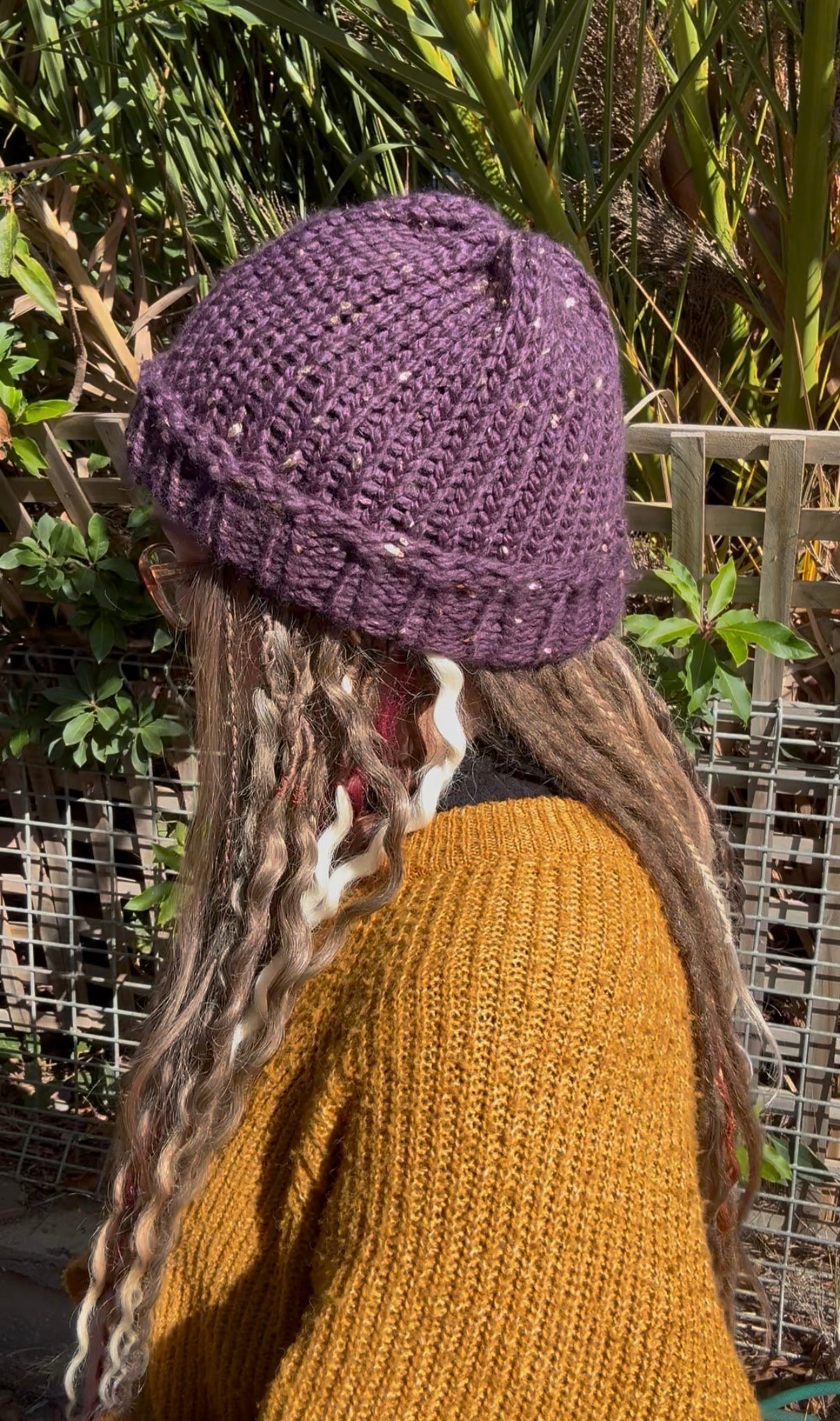 Purple Speckled Beanie