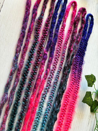 Set of 6, 50-55cm Galaxy Themed Double Ended Dreadlocks