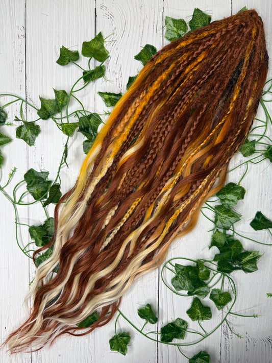 Set of 24, 60-63cm Autumn Canopy Mixed Texture Synthetic Extensions