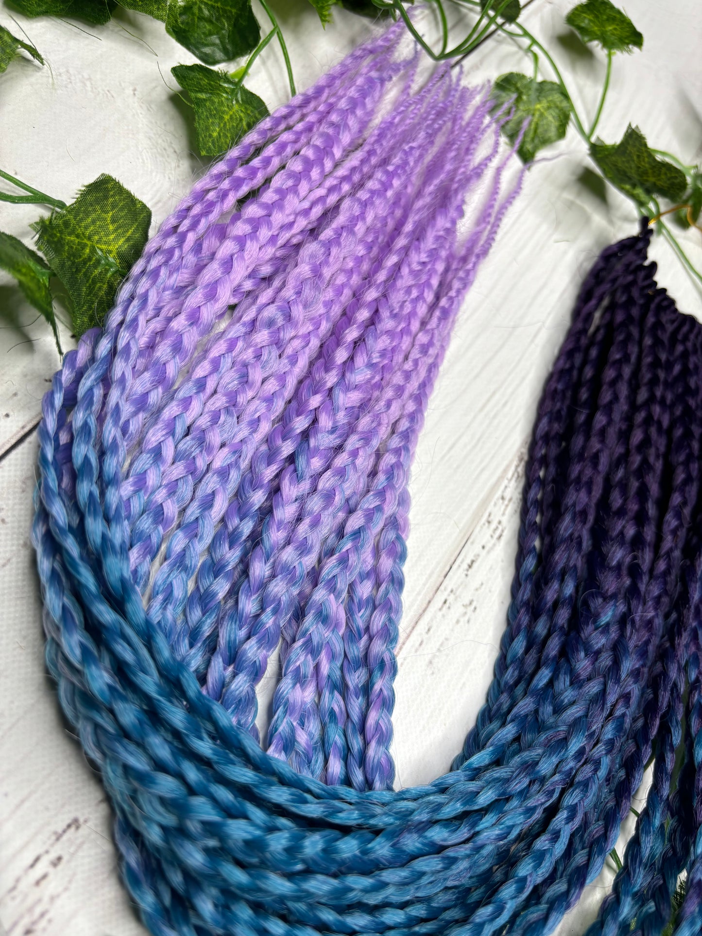 Purple - Blue - Light Purple Reusable Braids