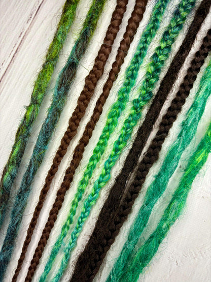 Set of 5, 56-66cm Earthy Blend Synthetic Extensions