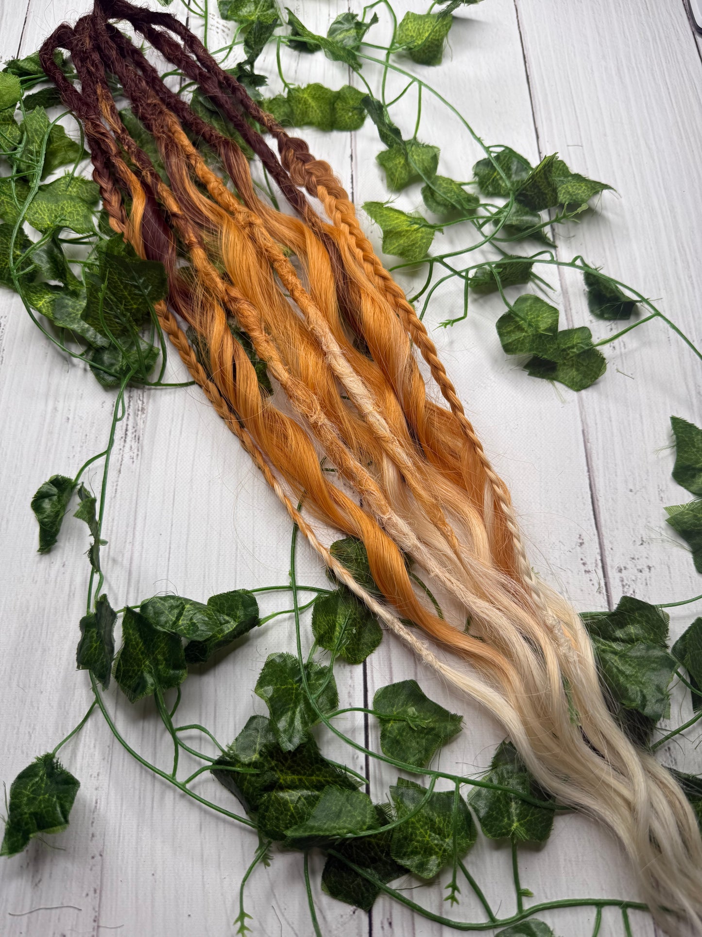 Set of 6, 60-65 Honeycomb Blend Mixed Texture Synthetic Extensions