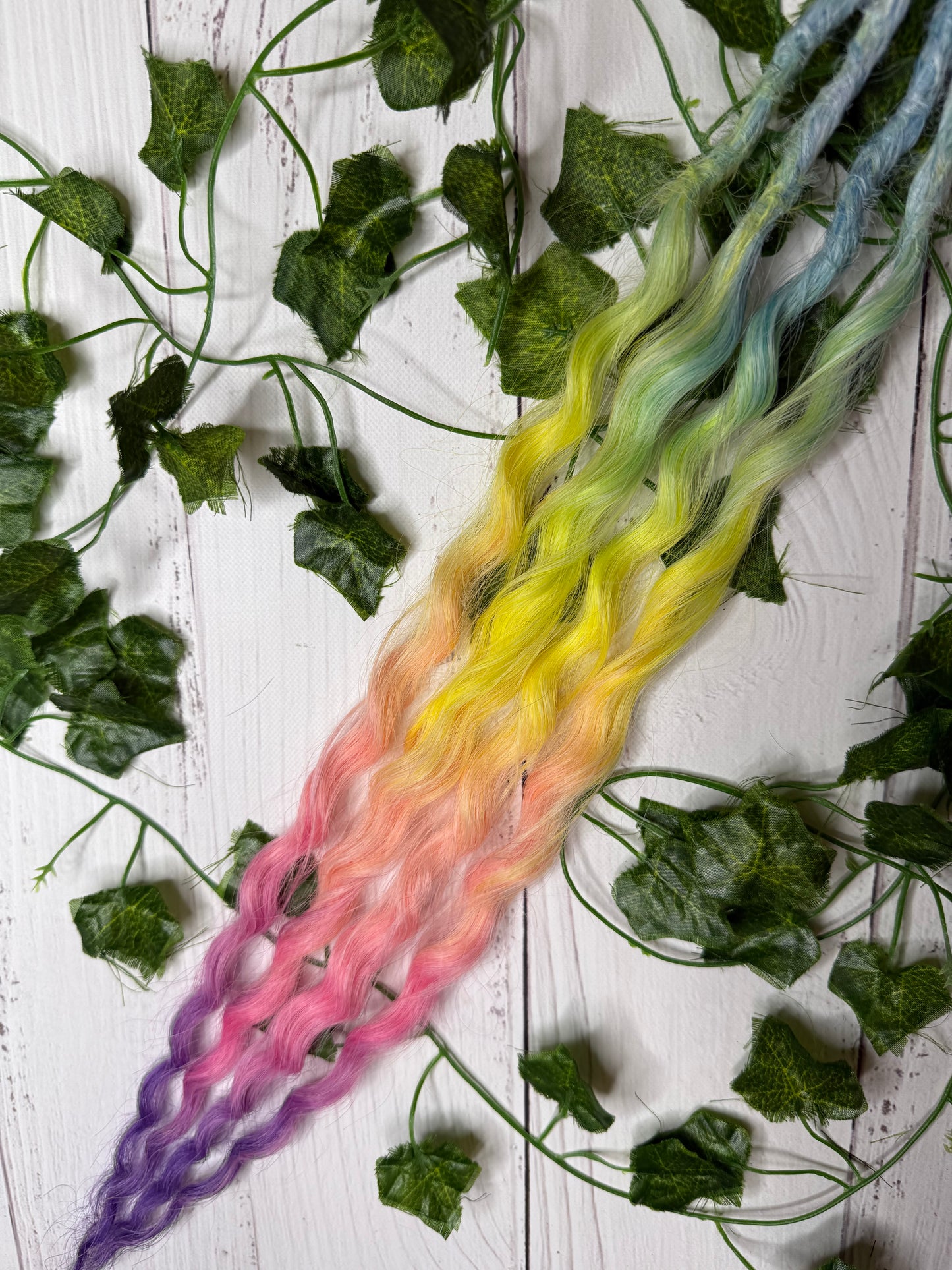 Set of 2, 54-56cm Fizzy Prism Curly Synthetic Extensions