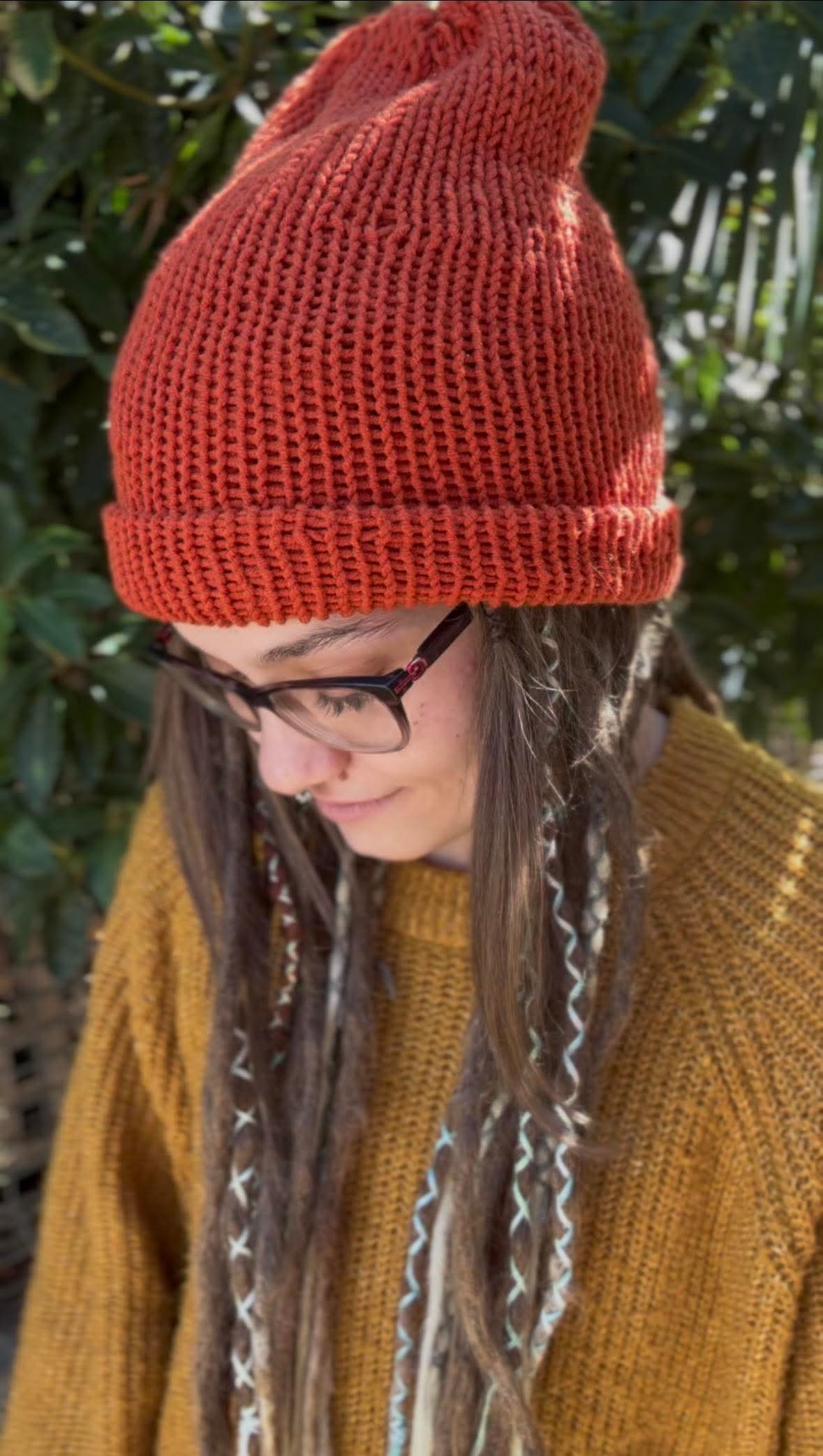 Orange Handmade Beanie