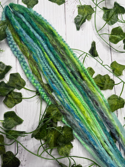Set of 5, 30-39cm Sea Foam Green Synthetic Extensions (only available for online purchase)
