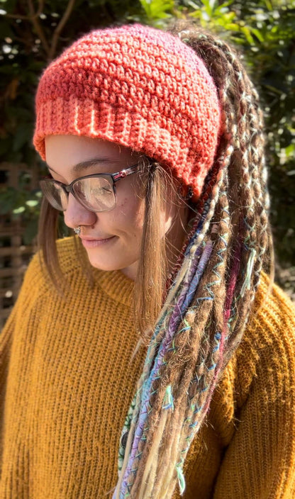 Autumn Blend Handmade Beanie With Hole