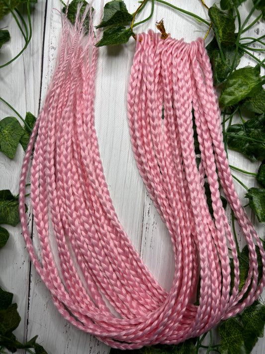 Pastel Pink Reusable Braids