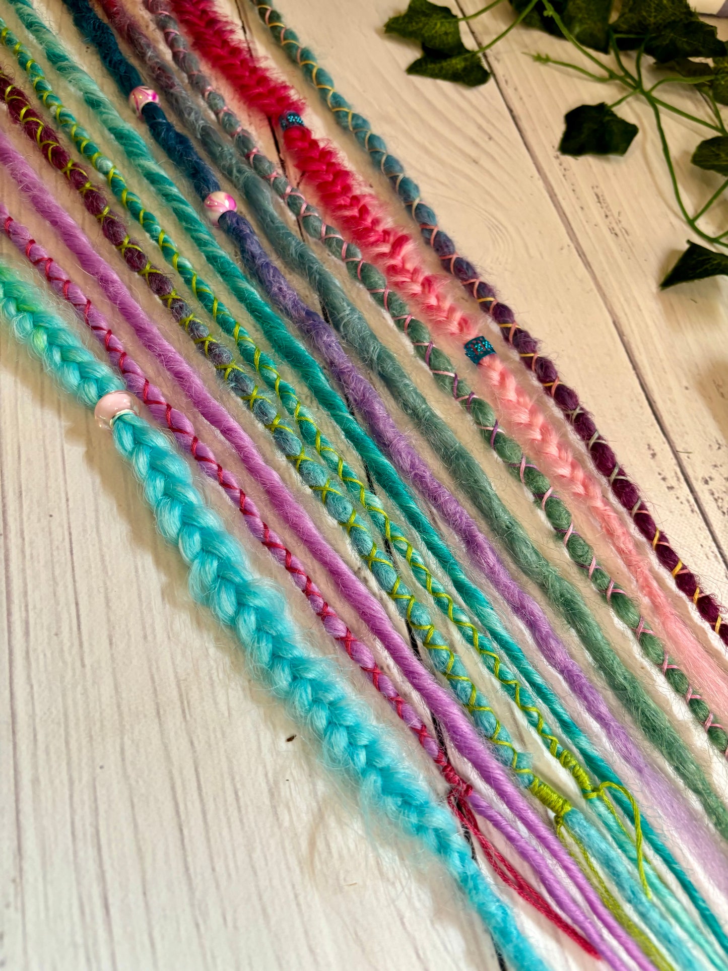 Set of 8, 56-66cm Pastel Mix Synthetic Extensions