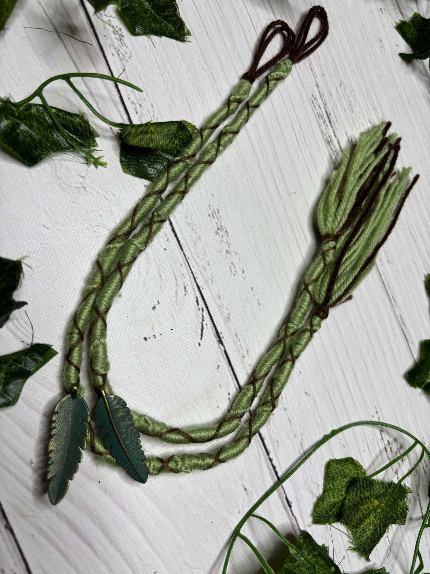 Green Leaf Dread Wrap