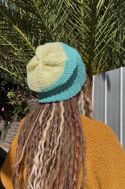 Blue and Yellow Beanie