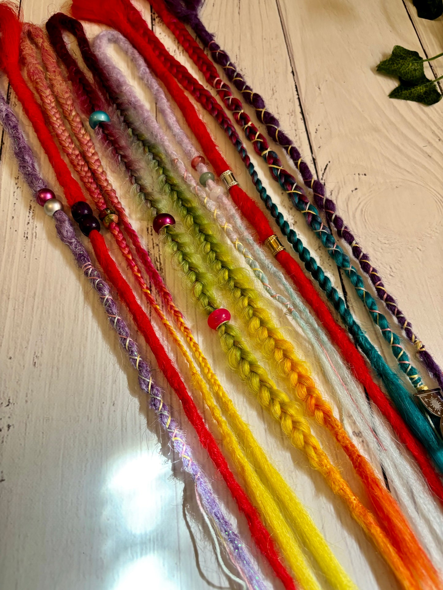 Set of 8, 41-52cm Bright Colourful Extensions