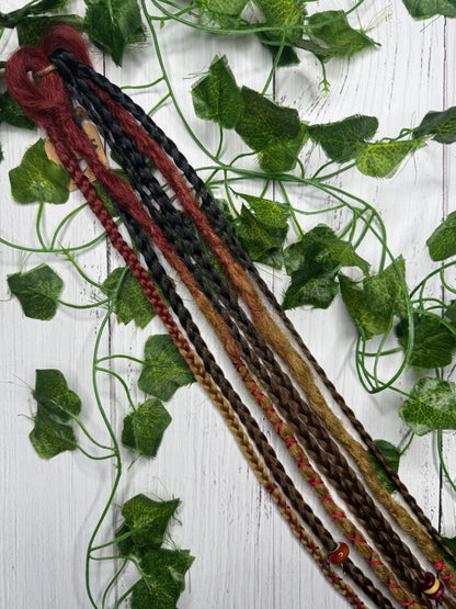 Set of 7, 64-70cm Natural Blend Synthetic Extensions