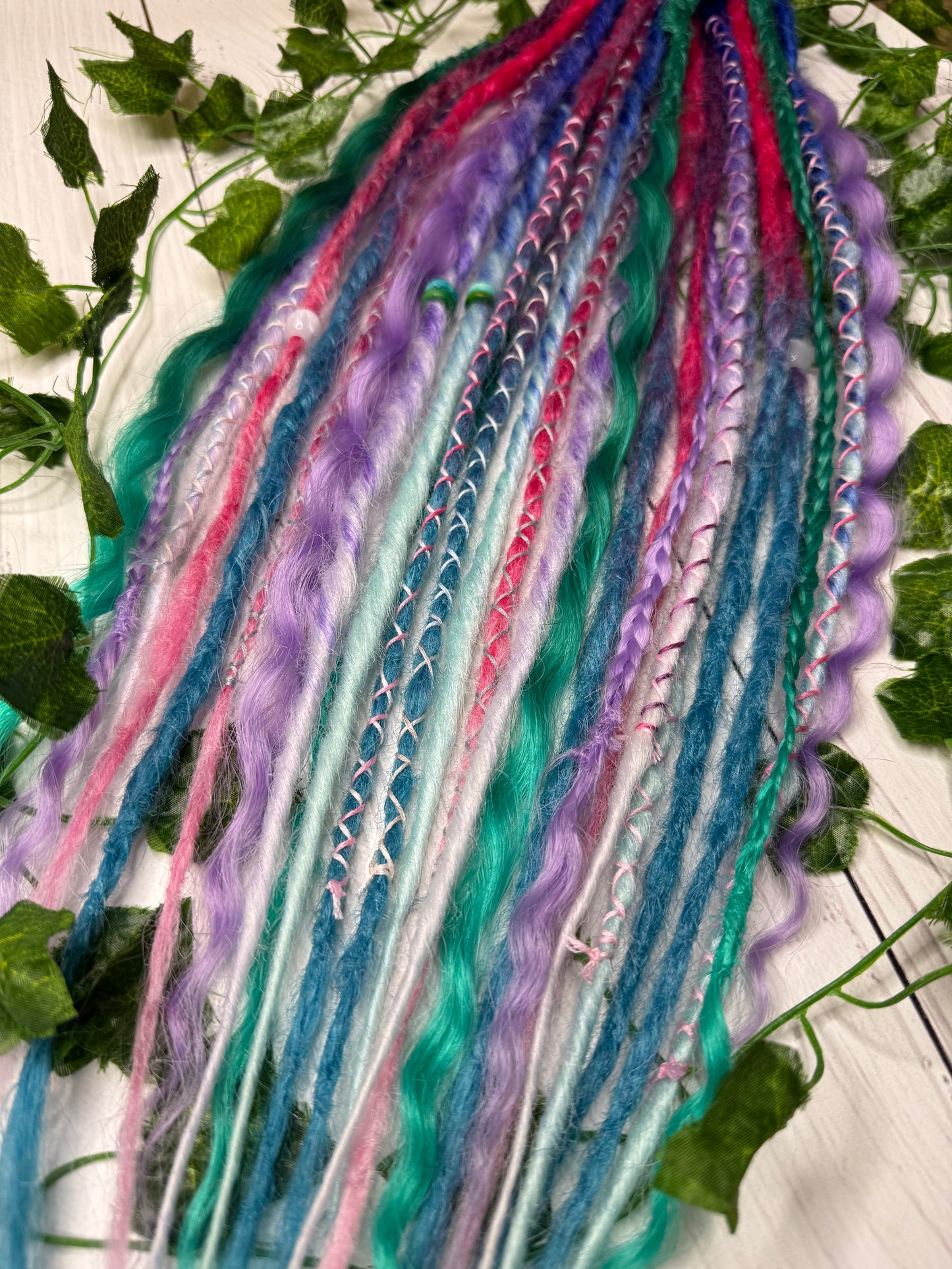 Set of 13, 52-61cm Cosmic Carnival Mixed Texture Synthetic Extensions