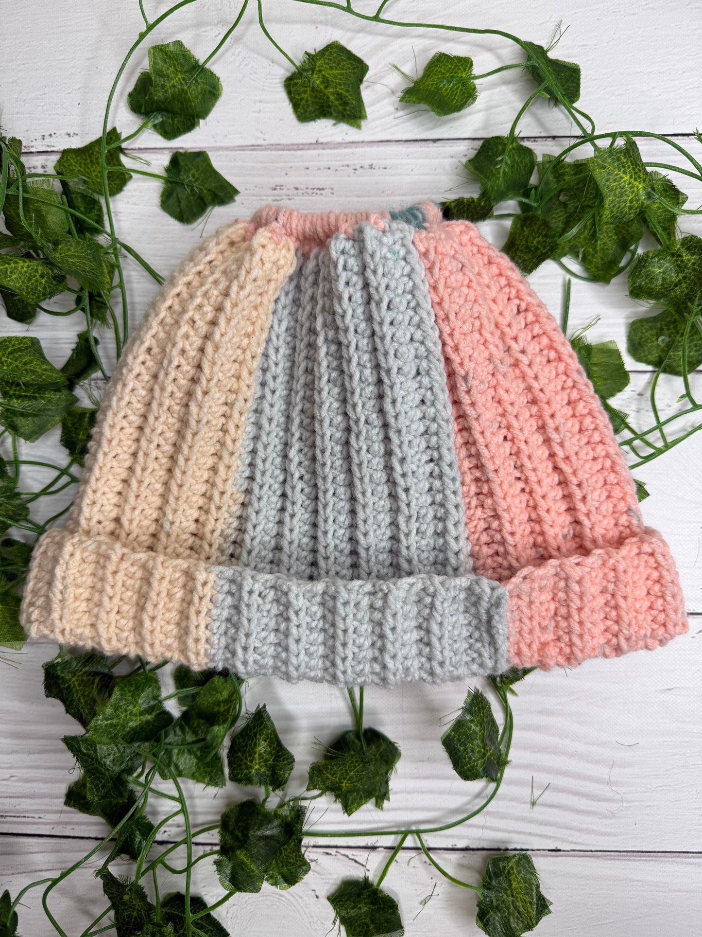 Multicoloured Colour Beanie With Hole