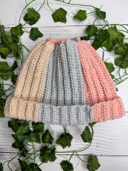 Multicoloured Colour Beanie With Hole
