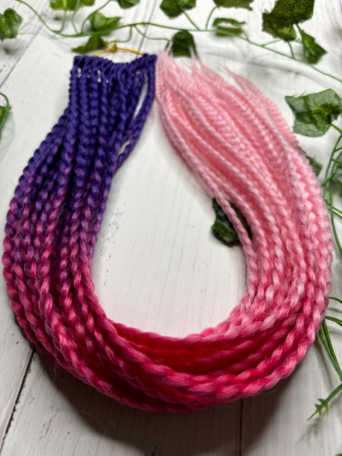 Purple - Pink Reusable Braids