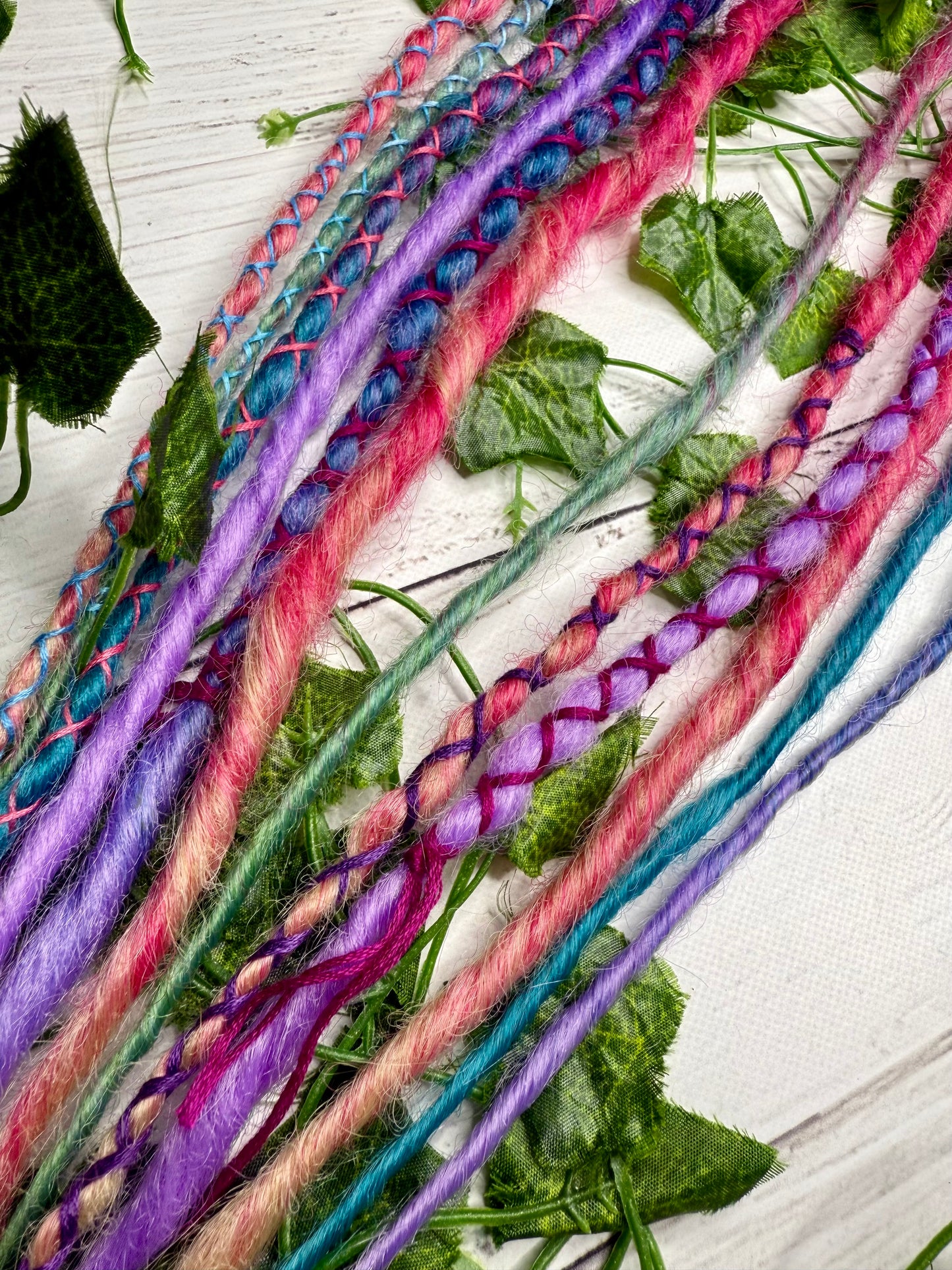 Set of 6, 52-58cm Soft Colourful Synthetic Extensions (only available for online purchase)