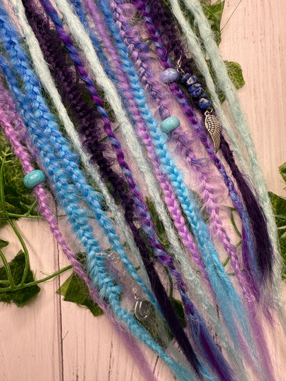 Set of 8, 56-62cm Royal Eclipse Blend Mixed Texture Synthetic Extensions