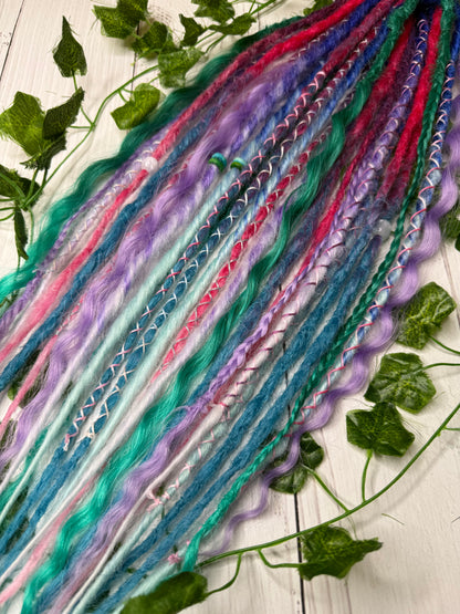 Set of 13, 52-61cm Cosmic Carnival Mixed Texture Synthetic Extensions