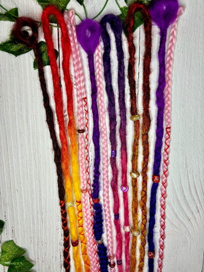 Set of 10, 60cm Summer Sunset Synthetic Extensions