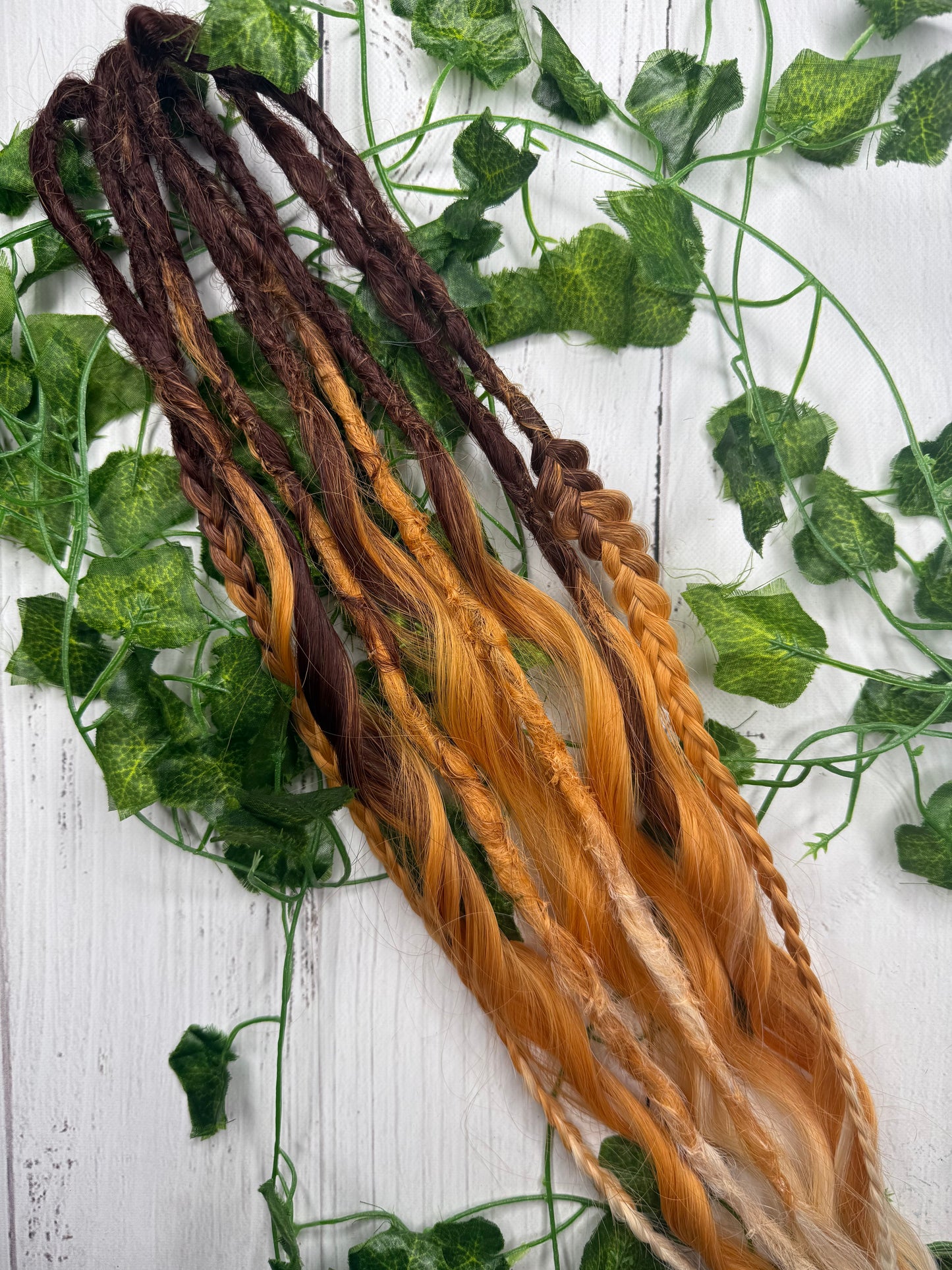 Set of 6, 60-65 Honeycomb Blend Mixed Texture Synthetic Extensions