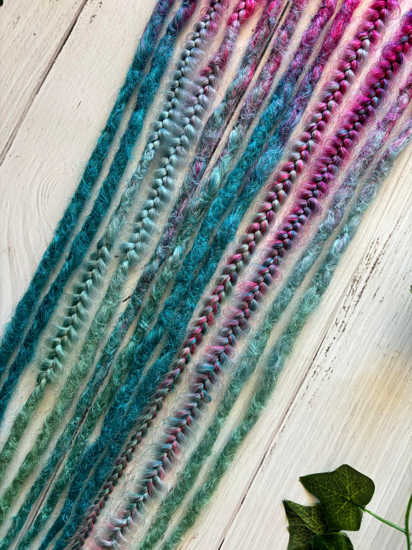 Set of 6, 55-65cm Mermaid Colour Double Ended Extensions