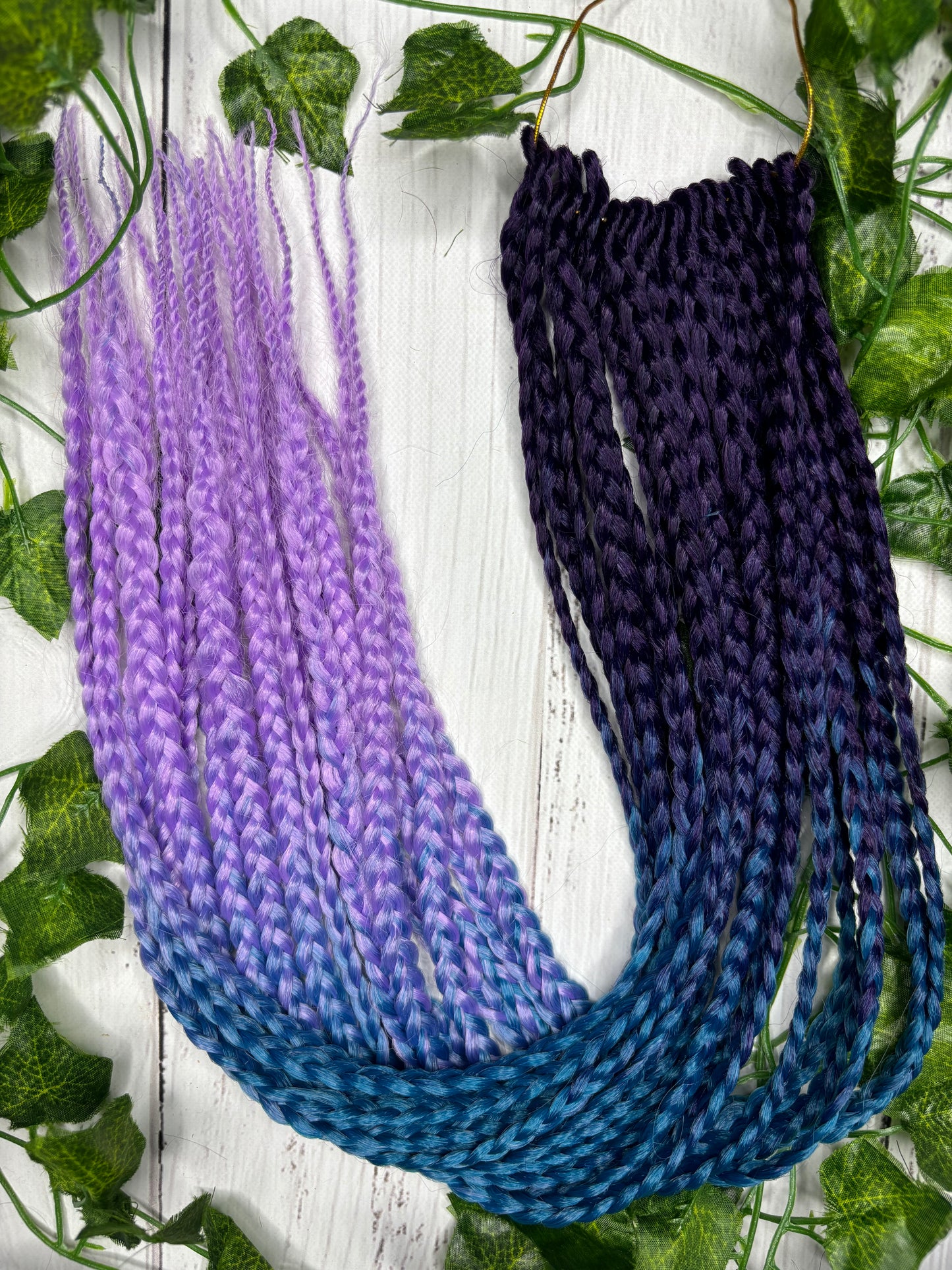 Purple - Blue - Light Purple Reusable Braids